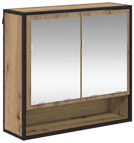 Fürdőszoba bútor szett 3 pcs kézműves tölgy 35 x 37.5 x 166 cm