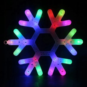 eCa karácsonyi függő Led hópehely 39 x 39 cm, IP20 többszínű