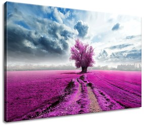 Gario Vászonkép Fa a lila mezon Méret: 40 x 100 cm
