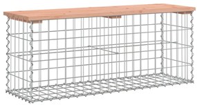 tömör duglászfenyő gabion kerti pad 103x31,5x42 cm