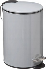 Fürdőszobai Szemeteskosár, szürke 3 l, Fürdőszobai