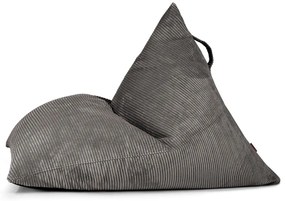 Sötétszürke kordbársony babzsákfotel Razz – SLOWDOWN