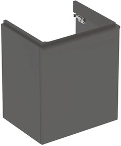 Geberit Smyle Square szekrény 53.6x43.3x61.7 cm Függesztett, mosdó alatti fekete 500.366.JK.1