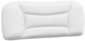 fehér műbőr fejtámla párna 100 cm