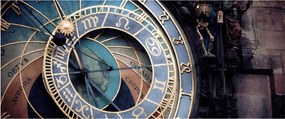 Kép - Orloj, Prága (120x50 cm)
