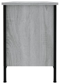 szürke sonoma színű szerelt fa cipőszekrény 100x35x50 cm