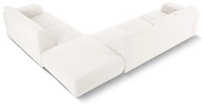 Fehér buklé sarokkanapé (jobb oldali) Molino – Micadoni Home