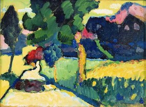 Reprodukció Summer Landscape (1909), Wassily Kandinsky