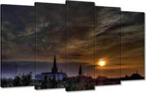 Vászonkép 100x60 Nap lenyugszik Horizont