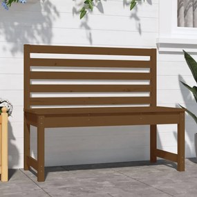mézbarna tömör fenyőfa kerti pad 109 cm