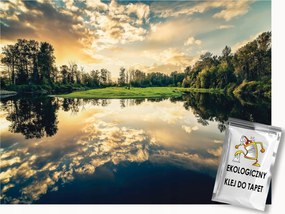 Fotótapéta Flizelina Tájkép Természet Tó Erdő Nyugat 350x250 ragasztó