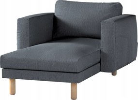 Dekoria Norsborg sezlon huzat Ikea karfával, szürke