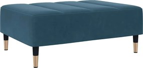 vidaXL kék bársony lábzsámoly 77x55x31 cm