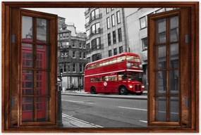 Poszterek 90x60 Piros busz