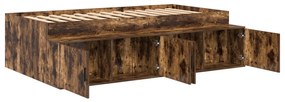 Tárolóágykeret Füstölt tölgy 100x200 cm