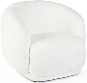 TECLA design boucle fotel - fehér/beige