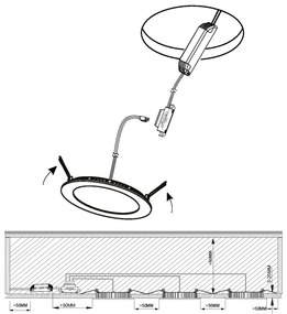 Eglo 98635 - 3 darabos FUEVA LED fürdőszobai lámpatest szett, 1xLED/2,8W/230V, IP44, króm