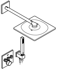 GROHE 34712000 - SMARTCONTROL zuhanyszett 310 × 310 mm, fényes króm