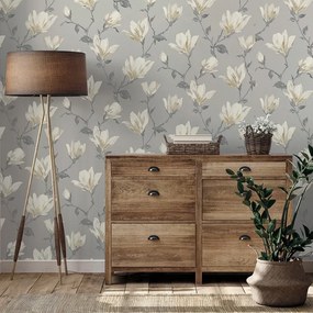Arthouse Signature 2 Lily Floral bézs-fehér virágos papír tapéta – 925005