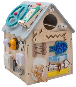 Montessori matató házikó Baby Mix Tevékenységi Tábla LED