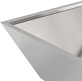 Fém Növényágy Rozsdamentes acél 50 x 50 x 15 cm Dekoratív Betétek
