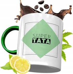 Zöld Bögre Apukának Születésnapi Ajándék fényképes nyomtatással