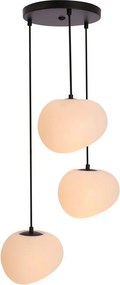 Fekete-fehér függőlámpa ø 42 cm Stones – Candellux Lighting