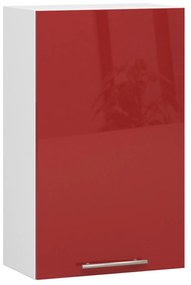 Konyhaszekrény OLIVIA W50 H720 - fehér/piros fényű.
