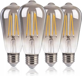 Led dekorációs izzó Flsnt Edison E27 csomag 4 db