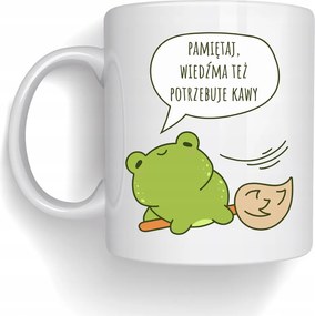 Bögre Béka Boszorkány Neki is Szüksége van Kávéra Vicces Bögre Ajándék