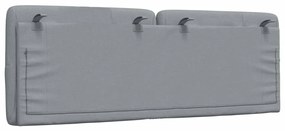 világosszürke szövet fejtámla párna 120 cm