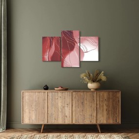 Kép - Piros absztrakt virág N⁰1 (90x60 cm)