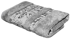 EMI szürke bambusz törölköző 50x100 cm