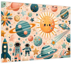Kép - Darabok az űrből (70x50 cm)