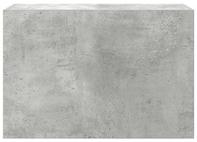 betonszürke szerelt fa fali fürdőszobaszekrény 60 x 25 x 40 cm
