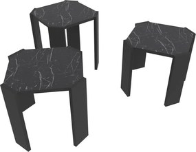 Lori - Black, Marble