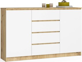 Komód K160 2D 4D Clp Pk Artisan Fehér Akd