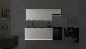 PEARL 240 cm-es konyhabútor, szürke