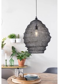 Lena fekete függőlámpa, ø 48 cm - White Label