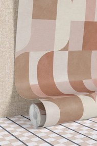Esselle Home A La Mode Atton krém-púder geometrikus vlies tapéta – 100621EH