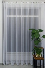 Mg Függöny jacquard 42005 Fehér 400x250cm kész M szalaggal