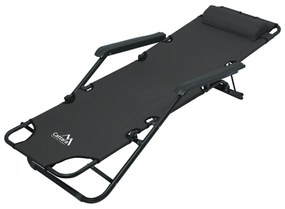 Cattara 13513 Összecsukható nyugágy Comfort,antracit, 155 x 61 cm