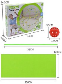 Fun Forts Várépítő Építő Készlet Gyerekeknek Világít a Sötétben Építőkészlet
