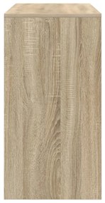 vidaXL Íróasztal Sonoma tölgy Mérnökileg kezelt fa 100 x 40 x 76 cm