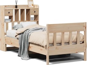 vidaXL tömör fenyőfa ágy matrac nélkül 75 x 190 cm