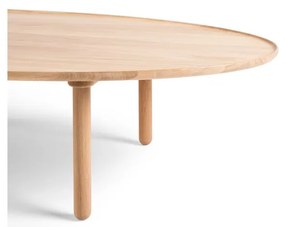 Natúr színű tölgyfa dohányzóasztal 65x120 cm Mu – Gazzda