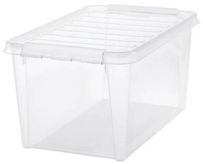 SmartStore Classic tárolódoboz fehér klipszekkel, 47 l, 47 l