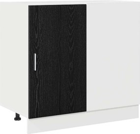 vidaXL Konyha sarok alap szekrény Musta tammi 86 x 46 x 81,5 cm