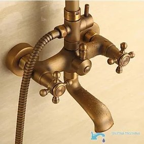 Zuhanypanel EYN TER1305 falon kívüli kivitelben, mosdócsapteleppel, antik bronz felülettel