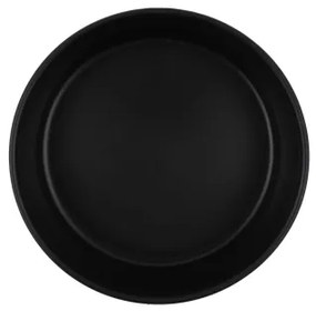 20 darabos étkészlet, fekete/kőkerámia